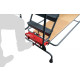 Escabeau roulant à immobilisation automatique charge 150 kg 11 marches ht travail 4540 mm 