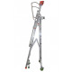 Plateforme de magasinage aluminium repliable, 10 marches, 150 kg 