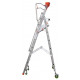 Plateforme de magasinage aluminium repliable, 3 marches, 150 kg 