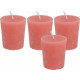 Bougies oslo (lot de 4) - Coloris au choix Corail