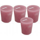 Bougies oslo (lot de 4) - Coloris au choix Rose