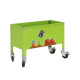 Jardinière simon rack urban kid mobile en métal verte 60l 700x300mm