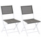 Chaise pliante modulo (lot de 2) - Couleur au choix