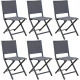 Chaise pliante en aluminium florence (lot de 6) - Couleur au choix