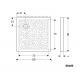 Receveur de douche carré Bastia dimensions au choix  80x80