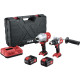 Lot Perceuse à percussion PD 2G 18.0-EC + Clé à choc IW 1/4' 18.0-EC - FLEX - avec 2 batteries 18V 5.0Ah - chargeur - coffret - 516228