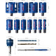 Coffret 11 scies à trépans Expert carbure Construction Material - Diam. 20 à 76 mm - 15 Pièces - BOSCH - 2608900489 