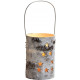 Photophore en bouleau blanchi led