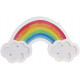 Arc en ciel lumineux en bois 35 cm