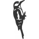 Oiseau sur pique pic epeiche en acier corten