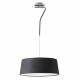 Suspension noire hotel 3 ampoules