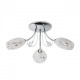 Plafonnier chromé megapolis 3 ampoules 25 cm