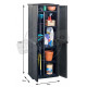 Armoire haute en résine 430l 