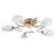 Plafonnier doré megapolis 5 ampoules 13 cm