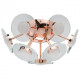 Plafonnier cuivre techno   18 cm