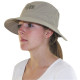 Chapeau de soleil anti-moustiques upf 50+ beige