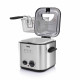 Mini friteuse et fondue 840 w 1,2 l argenté