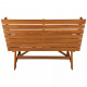 Esschert design banc convertible en table de pique-nique bl059 