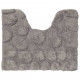 Tapis de toilette pebbles coton 50x60 cm gris 