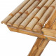 Vidaxl table de pique-nique bambou 120 x 120 x 78 cm 