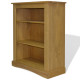 Étagère armoire meuble design bibliothèque à 3 niveaux pin 100 cm 