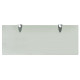 Étagère armoire meuble design murale en verre - Dimension et couleur au choix Dépoli opaque|50 x 20