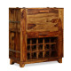 Armoire de bar bois massif 85x40x95 cm