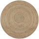 Tapis jute tressé 90 cm rond