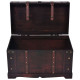 Coffre vintage de rangement bois 66 x 38 x 40 cm 