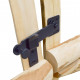 Vidaxl portillon double pour clôture bois de noisetier 300 x 150 cm 