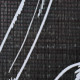 Cloison de séparation pliable 160 x 170 cm plumes noir et blanc 