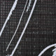 Cloison de séparation pliable 228 x 170 cm plumes noir et blanc 