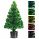  Arbre de Noël artificiel Fibre optique 64 cm Vert