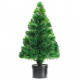  Arbre de Noël artificiel Fibre optique 64 cm Vert 