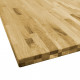Dessus de table bois de chêne massif carré épaisseur 44 mm - Dimensions au choix 