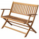 Banc de jardin 120 cm bois d'acacia solide