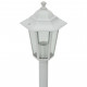 Lampe de jardin à piquet 6 pcs E27 110 cm Aluminium Blanc 