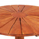 Vidaxl table sur pied bois d'acacia massif 70 x 70 cm rond 