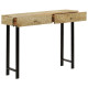 Table console bois de manguier massif 102 x 30 x 79 cm 
