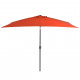 Vidaxl parasol avec mât en métal 300 x 200 cm terre cuite