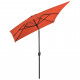 Vidaxl parasol avec mât en métal 300 x 200 cm terre cuite 