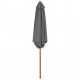 Vidaxl parasol d'extérieur avec mât en bois 270 cm anthracite 