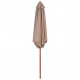 Vidaxl parasol avec mât en bois 270 cm taupe 