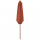 Vidaxl parasol d'extérieur avec mât en bois 270 cm terre cuite 