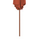 Parasol d'extérieur avec mât en bois 270 cm orange helloshop26 02_0008247 