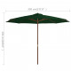 Parasol d'extérieur avec mât en bois 350 cm - Couleur au choix 