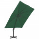 Vidaxl parasol en porte-à-faux avec mât en aluminium 400x300 cm vert 