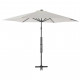 Vidaxl parasol d'extérieur avec poteau en acier 300 cm sable 