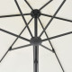 Parasol mobilier de jardin d'extérieur avec poteau en acier 300 cm sable helloshop26 02_0008275 