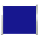 Auvent paravent store brise-vue latéral rétractable de patio jardin 120 x 300 cm bleu helloshop26 02_0007082